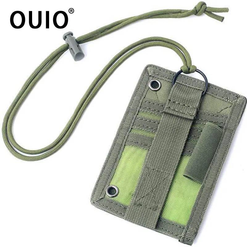Lanyard Badge Holder - OUIO Tactische ID-kaarthouder Haaklus Patch Gids