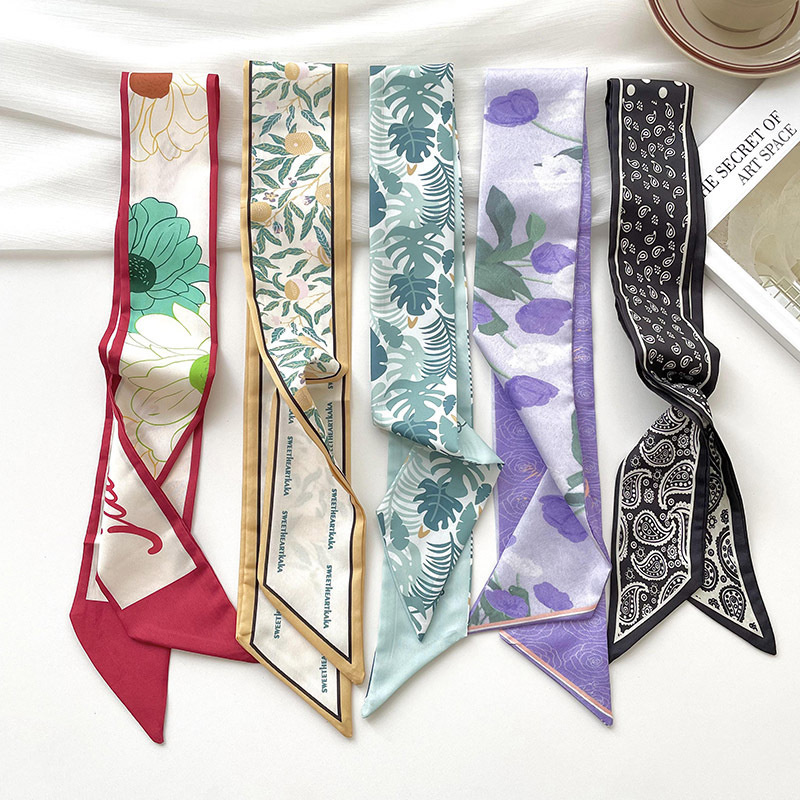 Silk Neck Scarf - Nieuwe luxe merkmodel kleine zijden sjaal