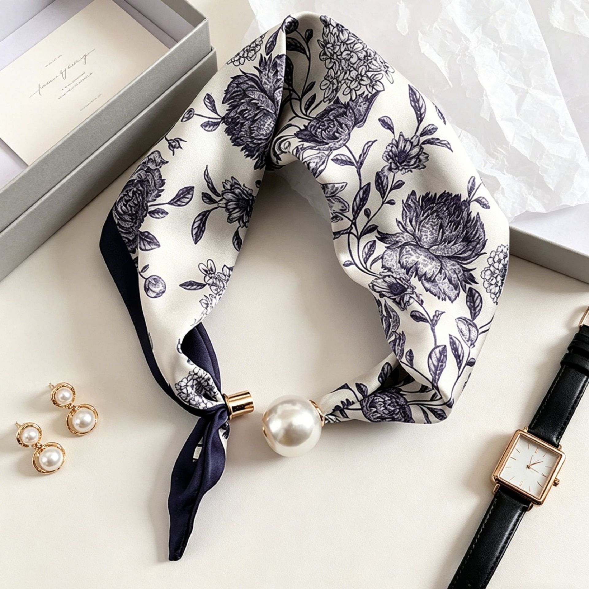 Luxe Knight Pearl magnetische  - Ascot Neck Scarf recensie en prijs