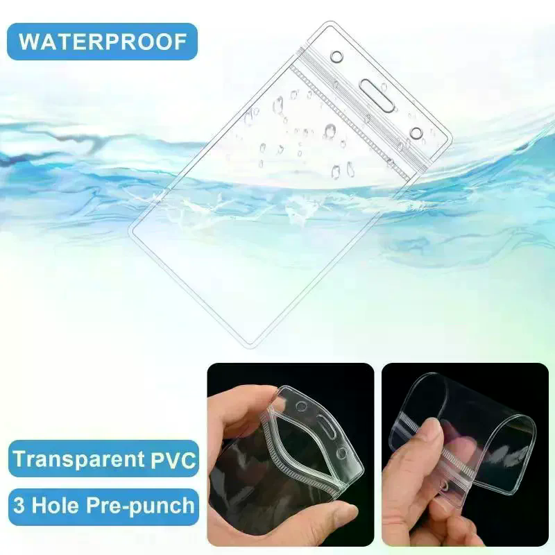 10 stuks doorzichtige plastic  - Lanyard Badge Holder recensie en prijs