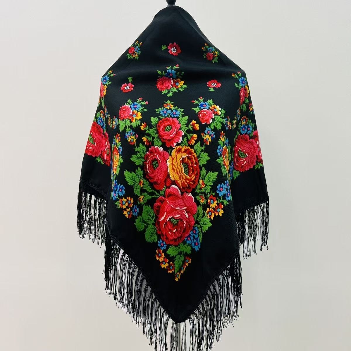 120*120 cm Luxe Bloemen Russis - Bandana Cotton recensie en prijs