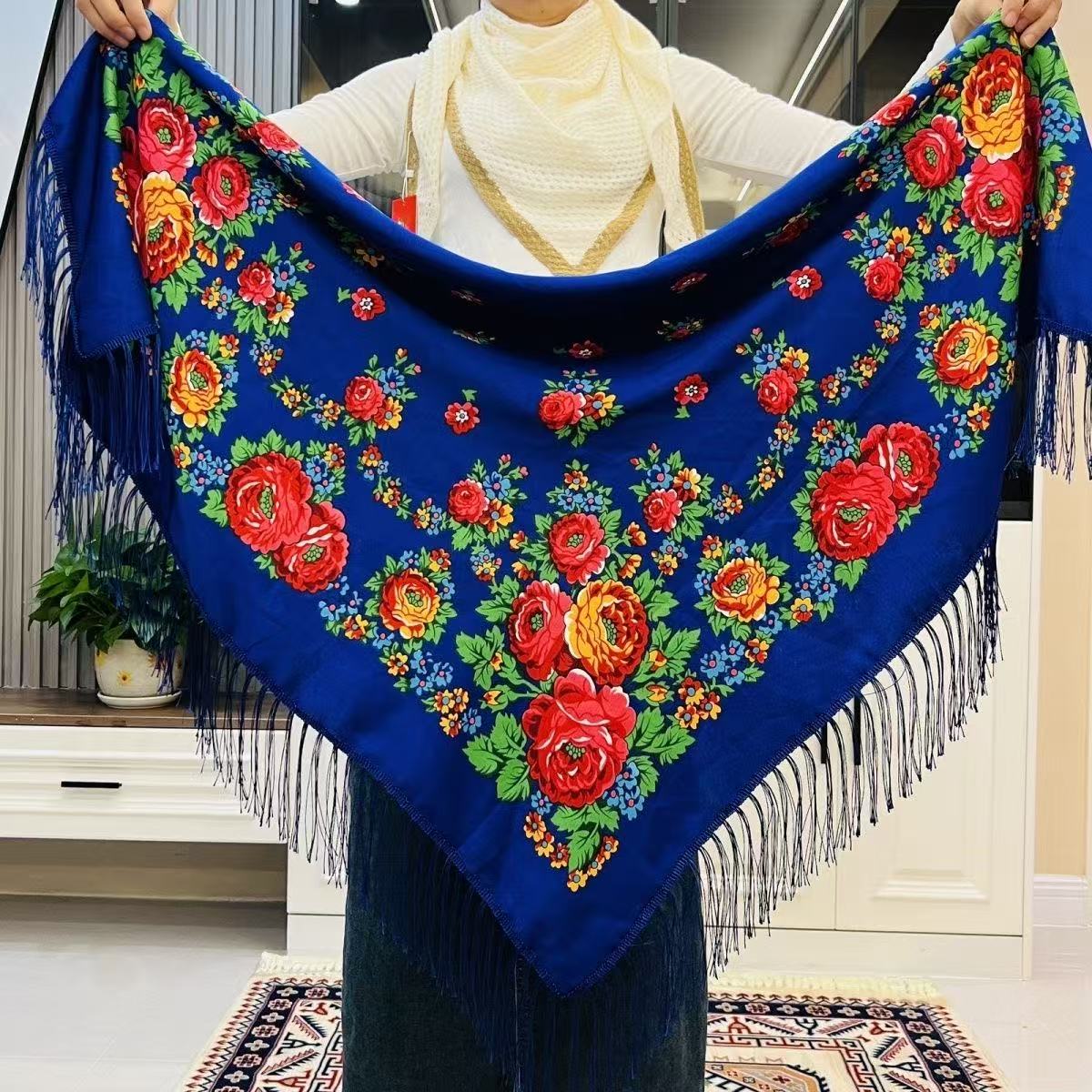 120*120 cm Luxe Bloemen Russis - Bandana Cotton recensie en prijs