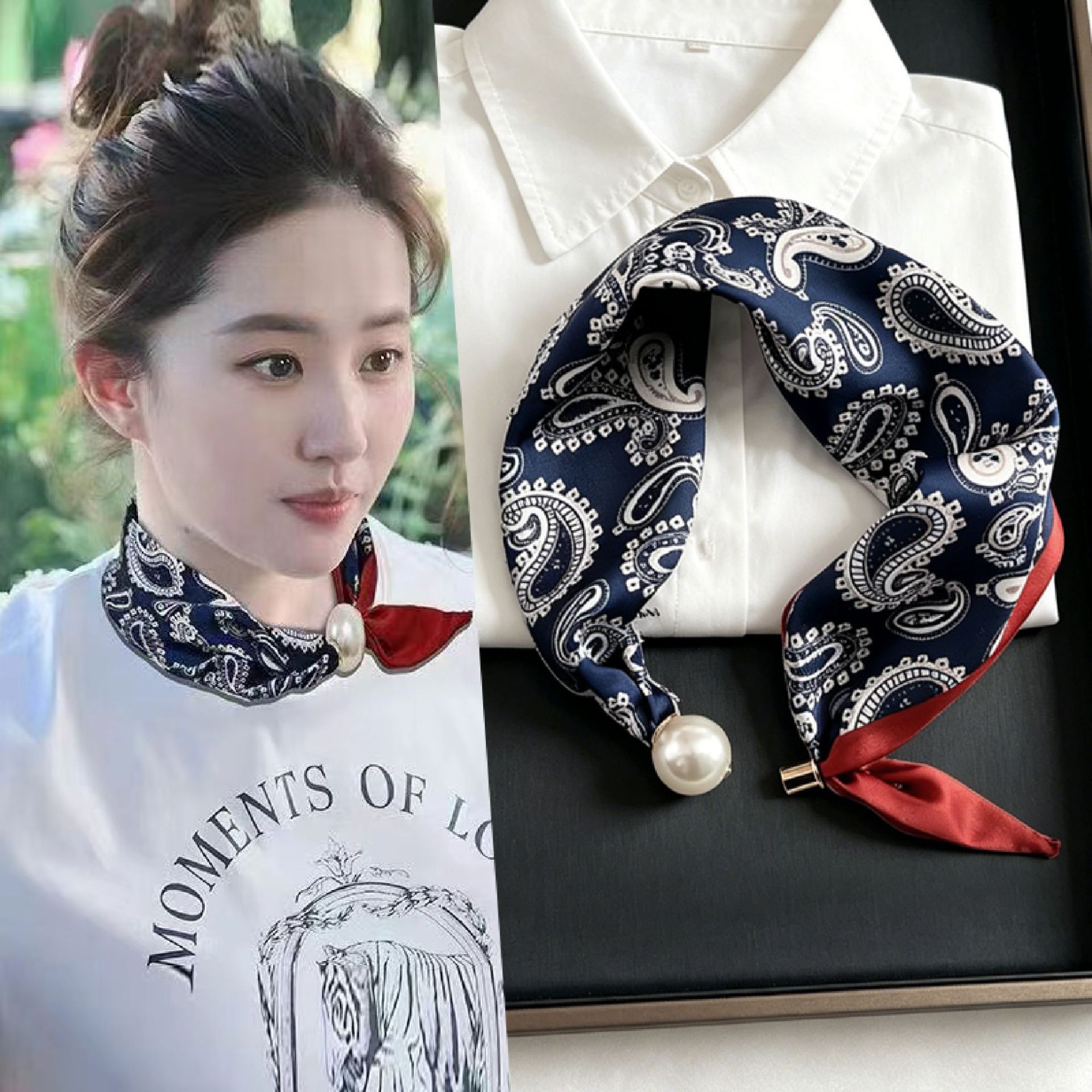 Nieuwe Paisley Prints Pearl Ta - Ascot Neck Scarf recensie en prijs