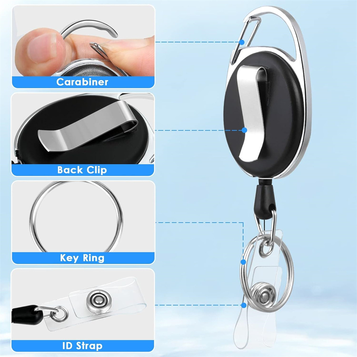 3 STKS Plastic Badge Werknemer - Lanyard Badge Holder recensie en prijs