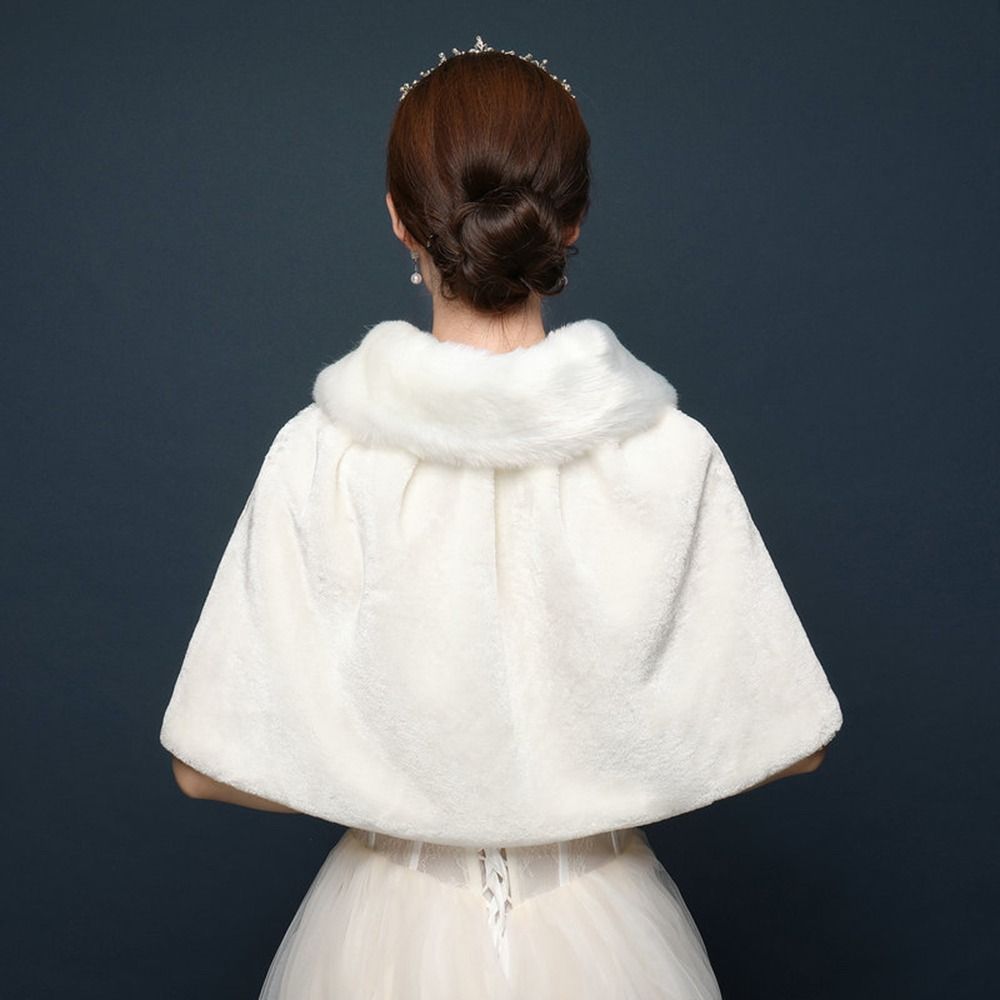 Witte dames winter dikker pluc - Stole Wedding Shawl recensie en prijs