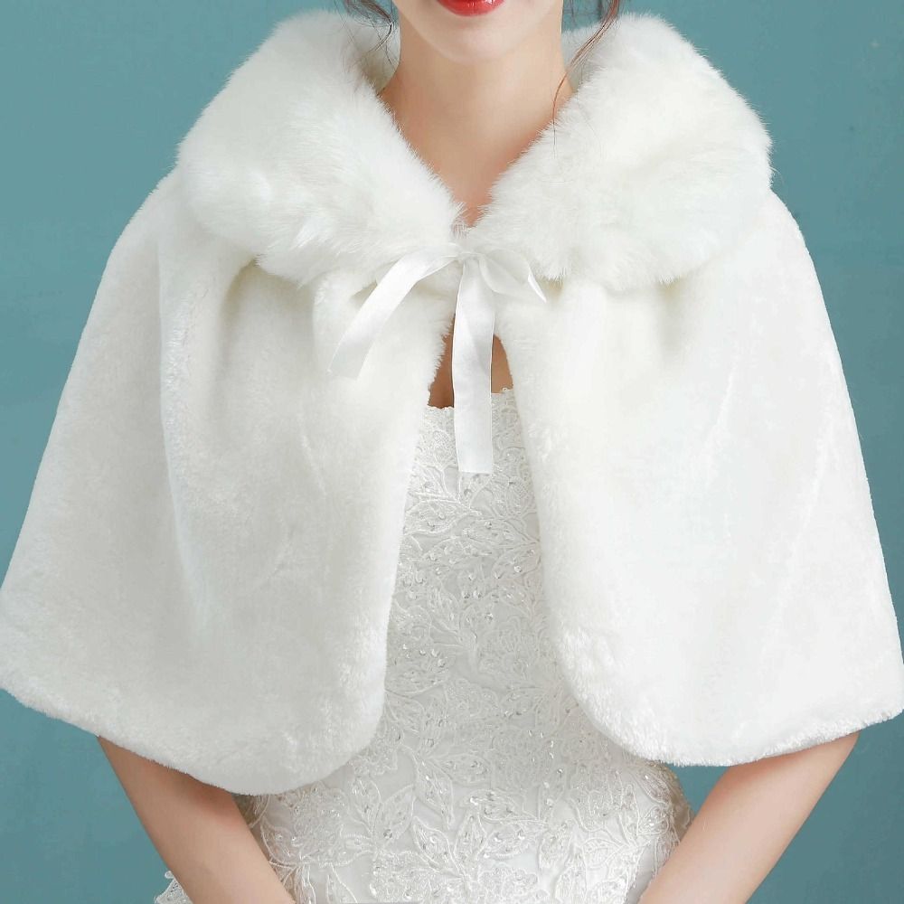 Witte dames winter dikker pluc - Stole Wedding Shawl recensie en prijs