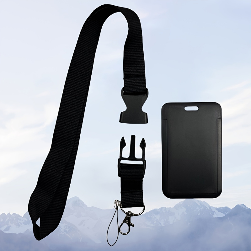 Zwarte nekband badgehouder set - Lanyard Badge Holder recensie en prijs