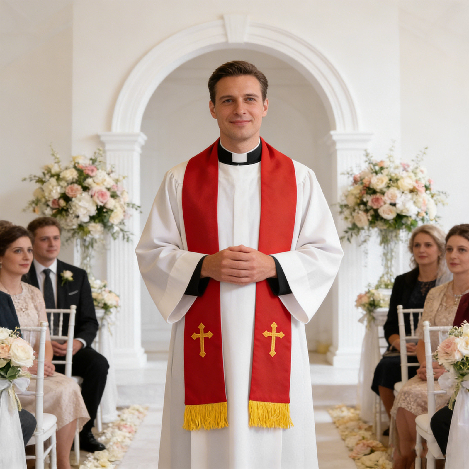 Omkeerbare klerikale stola met - Stole Wedding Shawl recensie en prijs