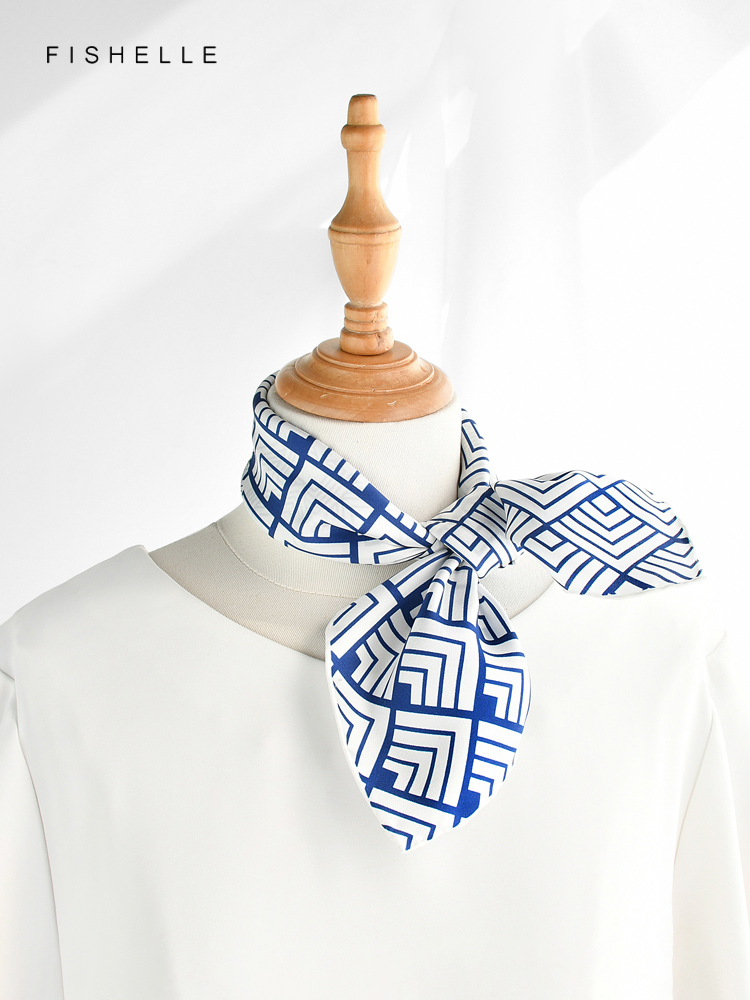 Geometrische Gedrukt Real Zijd - Silk Neck Scarf recensie en prijs