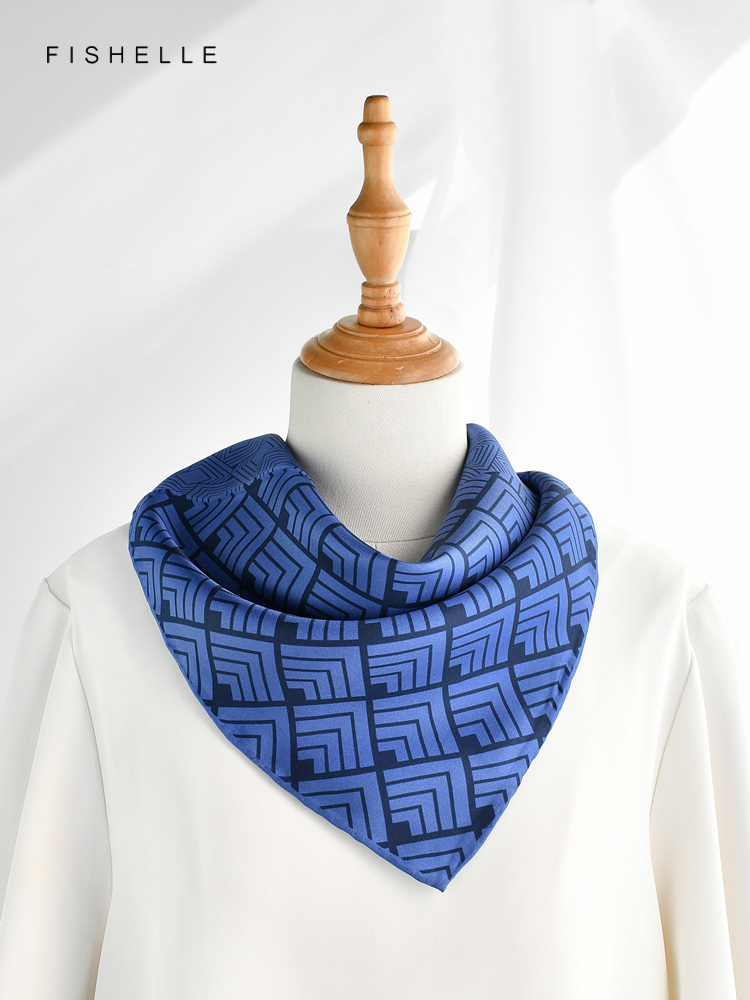 Geometrische Gedrukt Real Zijd - Silk Neck Scarf recensie en prijs