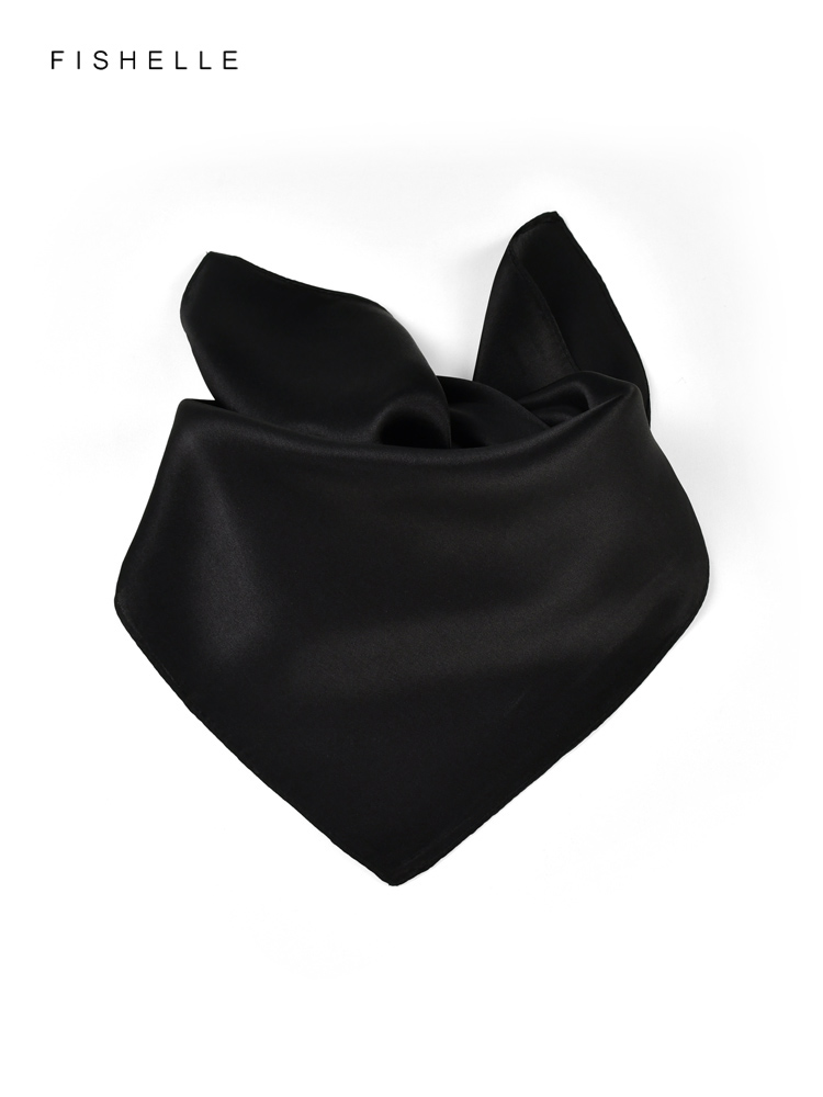 Effen Kleur Zwart Pure Zijde S - Silk Neck Scarf recensie en prijs